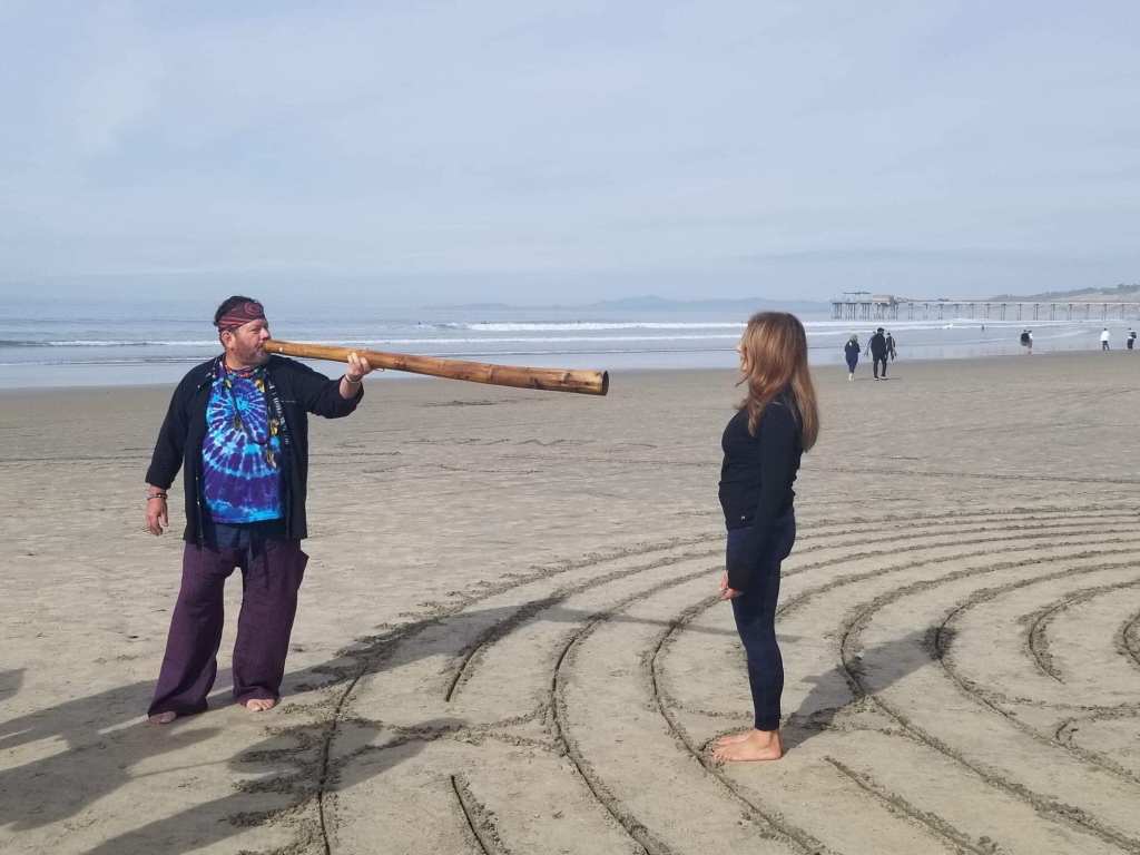 sound healing on the beach
